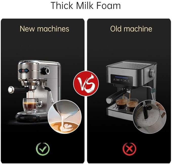 Semi-auto Stainless Steel Household Coffee Machine 19 Capsules Superfine Capsule Powder Coffee Machine Cappuccino and Espresso H11 (Color : H11 SR, Size : CHINA_UK)