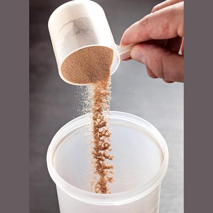 Plastic Measuring Scoop, (70 cc | 2.37 fl oz. | 70 mL) Long Handle Spoons for Powders, Granules, Coffee, Pet Food, Baking, Protein and Other Dry Goods, BPA Free (Set of 10)