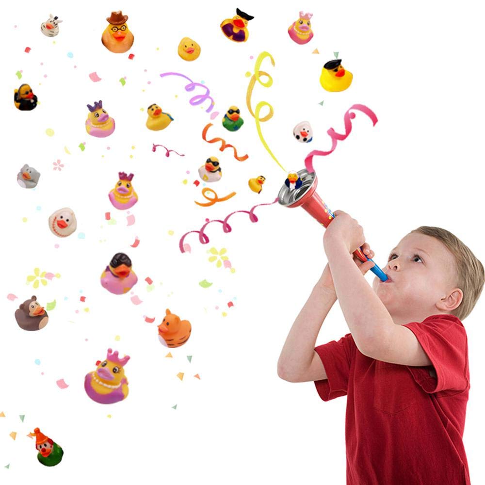XY-WQ 200 Pack Rubber Duck for Jeeps Ducking - 2.3 Inch Bulk Floater Duck for Kids - Baby Bath Toy Assortment - Party Favors, Birthdays, Bath Time, and More (50 Varieties)