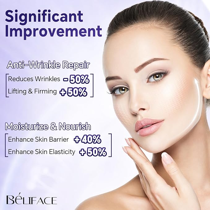 Peptides Serum for Face with Hyaluronic Acid for Fine Lines and Wrinkles, Collagen Boosting Hydrating Face Serum, Anti-aging for All Skin Types, Fragrance Free, 1.35 Fl. Oz