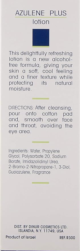 Dinur Cosmetics AZULENE PLUS Lotion for dry/sensitive skin 4 fl. oz. 120 ml