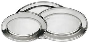 Stainless Steel Serving Platter Set, 3-Pack, (Assorted Sizes)