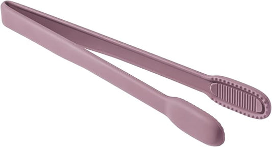 carrotez Silicone Cooking Kitchen Tongs, Anti-Slip,Non-Scratch Serving Tongs 9.25 Inches - Dark Pink
