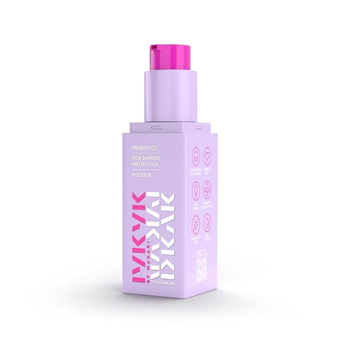 IYKYK By Makari Probiotics Booster for Skin Barrier Support – Soothing Face & Neck Hydration Serum with Vitamin F, Omega 3 & 6, & Squalane, Vegan, Fragrance Free, Dermatologist Tested Skincare