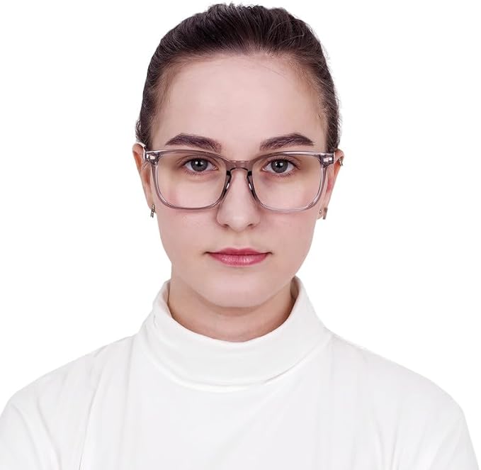 YEIN Bifocal Reading Glasses with Blue Light Blocking Lenses, Bifocal Reader for Women and Men, Vintage Square frame with Spring Hinge (+0.00/+1.00 magnification)