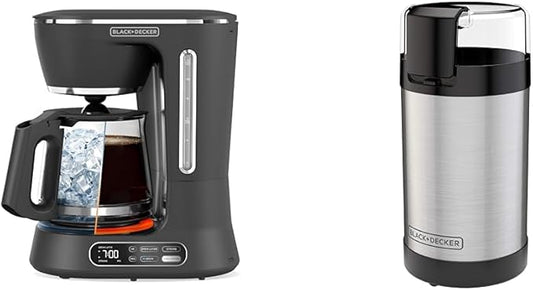 BLACK+DECKER 12-Cup Digital Coffee Maker and Coffee Grinder Bundle