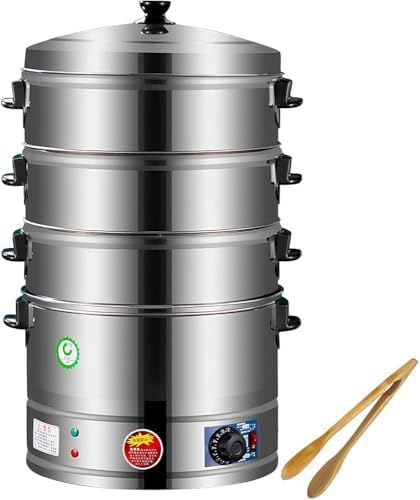 3-Tier Stainless Steel Electric Food Steamer, Automatic Heating, Ideal for Healthy Cooking, Meal Prep, and Quick Breakfasts - Perfect for Home Chefs