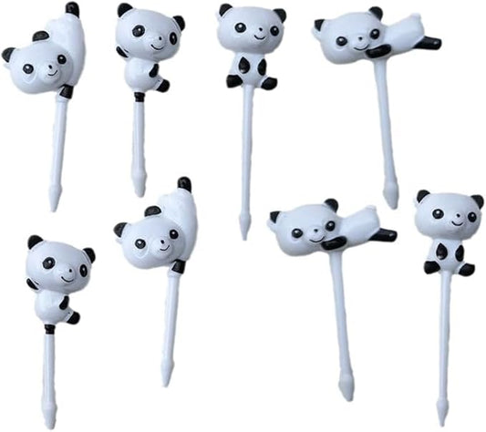 8Pcs Cute Fun Bento Picks Set, Food Picks for Kids,School Lunch Accessories, Cute Animal Fruit Toothpicks,Fruit Food Toothpicks, Lunch Bento Box Picks for Cocktail Picks Bar Tools and Drinkware