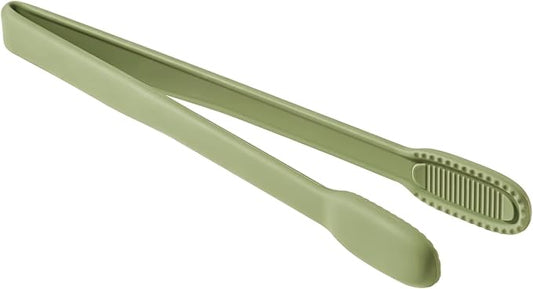 carrotez Silicone Cooking Kitchen Tongs, Anti-Slip,Non-Scratch Serving Tongs 9.25 Inches - Sage Green