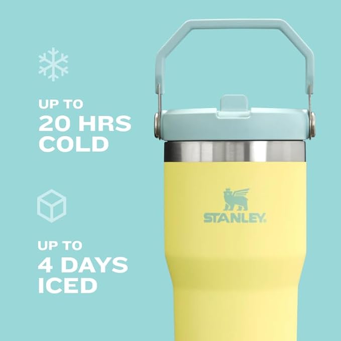 STANLEY IceFlow 2.0 Flip Straw Tumbler with Handle 40 oz | Twist On Lid and Flip Up Straw | Leak Resistant Water Bottle | Insulated Stainless Steel | BPA-Free | Lilac