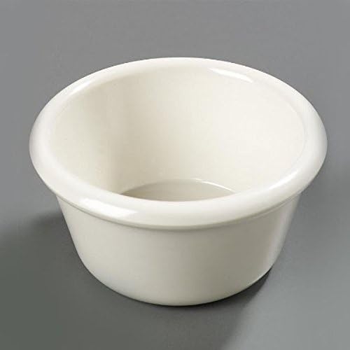 Winco Commercial-Grade Plastic Ramekin/Dipping Sauce Cup, Smooth, 1.5 Ounce, Bone (12 Pack)