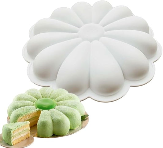 Sunflower Shape Silicone Mold for Baking Mousse Cake Ice Cream Dessert Pudding Brownie Pastry Fondant Jelly Cake Decoration Mold