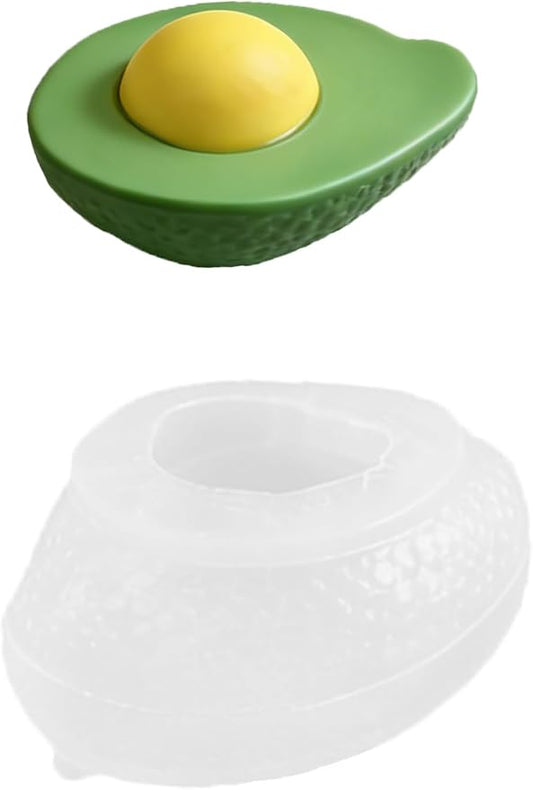 Avocado Silicone Mold – Silicone Fruit Mold for Chocolate, Fondant, Candle, Resin & Cake Decor, 3D DIY Candy Baking Tool for Parties & Gifts (Avocado)