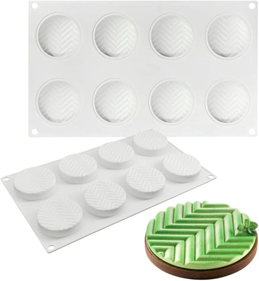 Silicone Mold for Baking Cakes,Soap Molds,Flower Shape Silicone Molds for Homemade French Dessert Mold for Pastry Chocolate,Jelly Chocolate Mold ＆ Ice Cube Tray (E_ Leaf Geometry)