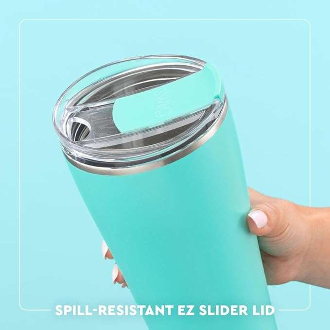 Swig Life 32oz Insulated Tumbler, Travel Coffee Tumbler with Lid, Cup Holder Friendly Travel Coffee Mug, Stainless Steel, 32 oz, Reusable Insulated Mug with Lid (Pagoda Paradise)
