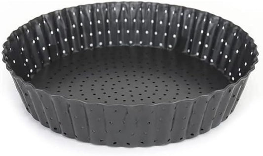 Deep Dish Quiche Lorraine Pie Pan - 7.87 inch Tart Pans with Removable Bottoms - Apple Pie Pan - 7.87 inch Tarte Tatin Pan - Deep Dish Pie Crust - Quiche Baking Dish