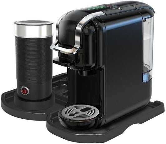 Multi-Capsule Coffee Maker, Hot/Cold Coffee Maker, Milk, ESE Pod Ground Coffee, Cafeteria, 19 Bar, 5 in 1 (Color : H2B M1A Tray BK, Size : CHINA_US)