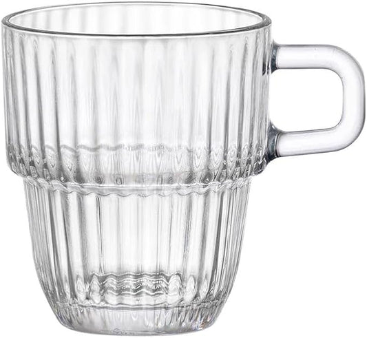 Bormioli Rocco Barshine 3 oz. Espresso Coffee Stackable Tempered Drinking Glasses, Set of 12, Clear