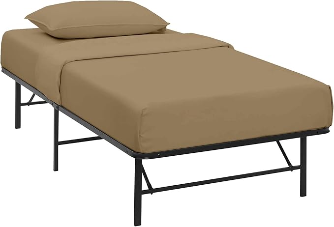 4 PC Cot Sheet Set 33x75, 100% Cotton Fitted Cot Sheet- Perfect for Narrow Twin/Rv Bunk/Camping Cot/Guest Bed Replacement, Sheets for Cot Bunk Bed-Fits Upto 4-8" Deep Mattress- Taupe Solid