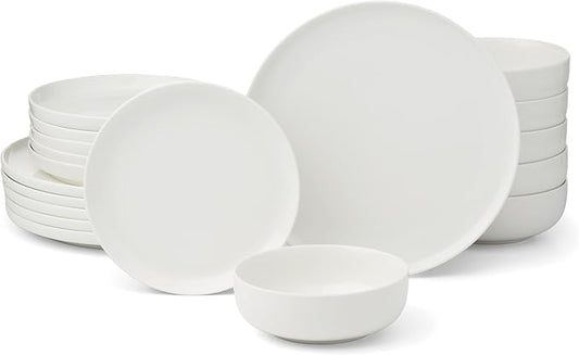 Oneida 899204 24 Seven White 18-Piece Dinnerware Set, Service For 6
