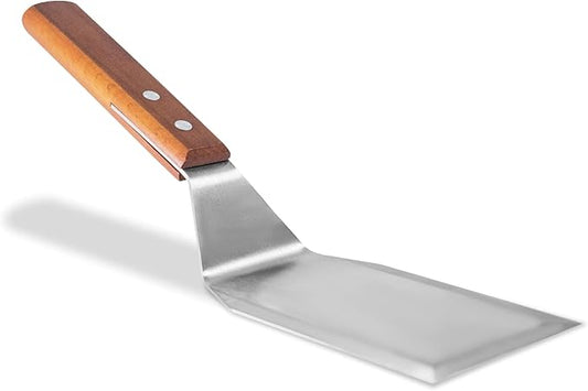 Bellemain Stainless Steel Spatula | Heavy Duty Turner with Beveled Edges & Hardwood Handle | Large Metal spatula for Cast Iron Skillet, Flat Top Grill | Griddle Scraper | Hamburger