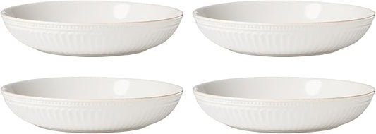 Lenox 897192 French Perle Scallop Dinner Bowls, Set of 4