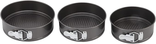 Cake Pan Set, Round Cheesecake Pan, Nonstick Cake Pan with Removable Bottom for Cheesecakes, Yogurt Cakes, Mousse, Coffee Cakes (22/24/26)
