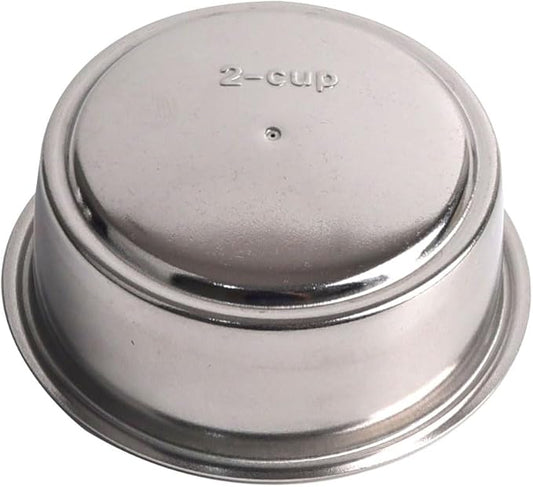 CAPFEI 51mm Pressurized Filter Basket Compatible with Gevi/CASABREWS/CAPRESSO - Dual Wall Filter Basket - 2 Cups Capacity