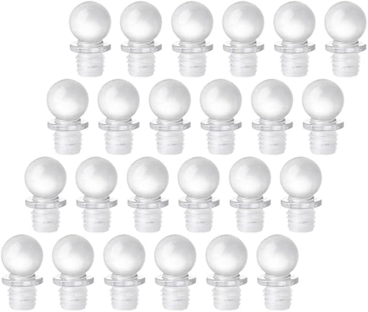 UPKOCH 24pcs Glass Stoppers for Wine Perfume Convenient Sealing Caps Portable Versatile Design Great for Home Decor Freshness Maintenance for Bottles