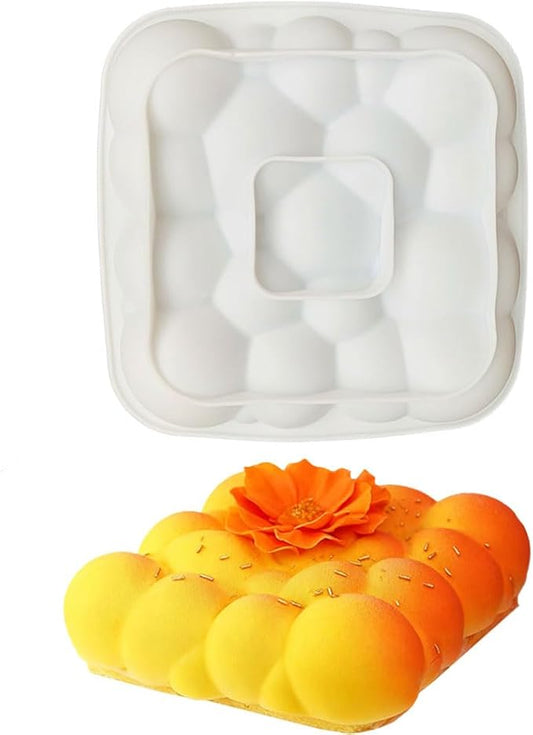 3D Cloud Shape Silicone Mold for Baking Mousse Cake Ice Cream Dessert Pudding Brownie Pastry Fondant Jelly Cake Decoration Mold