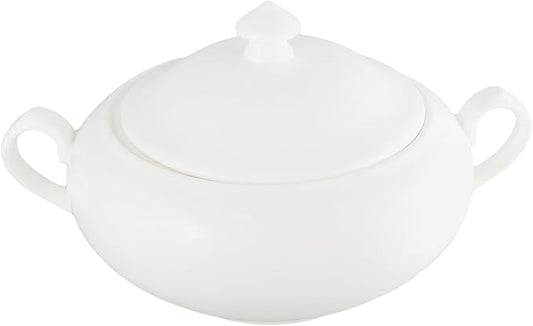 Wilmax WL-992491/1C Porcelain Terrine, White, 2800 ml Capacity