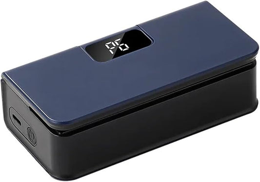 Food Vacuum Sealer, Mini Heat Sealer Plastic Bag Sealing Machine Rechargable Storage Package Handheld Clip Food(Blue)