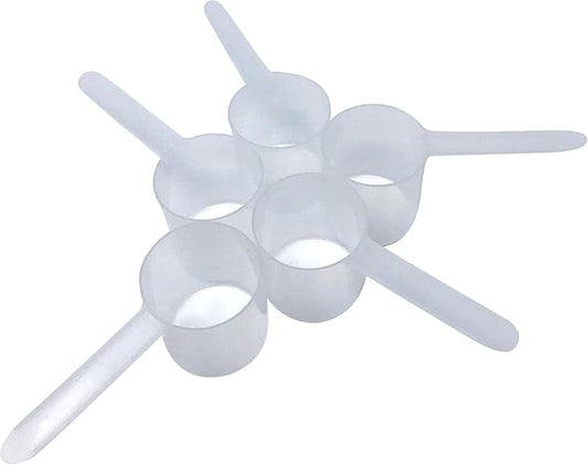 106 mL (106 CC | 3.58 Oz.) Long Handle Scoop for Measuring Coffee, Pet Food, Grains, Protein, Spices and Other Dry Goods (Pack of 5)