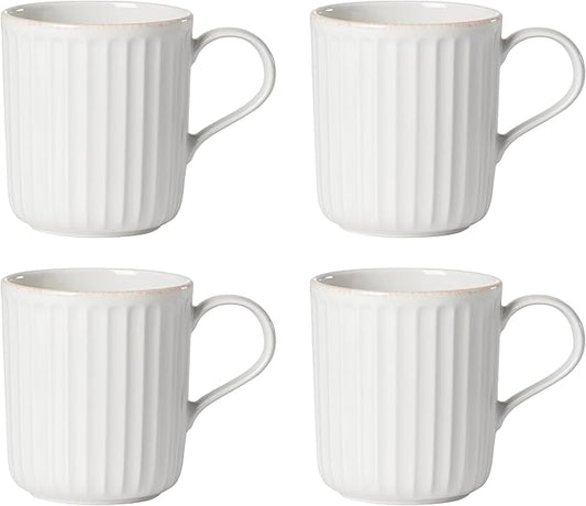 Lenox 893549 French Perle Scallop 4-Piece Mug Set