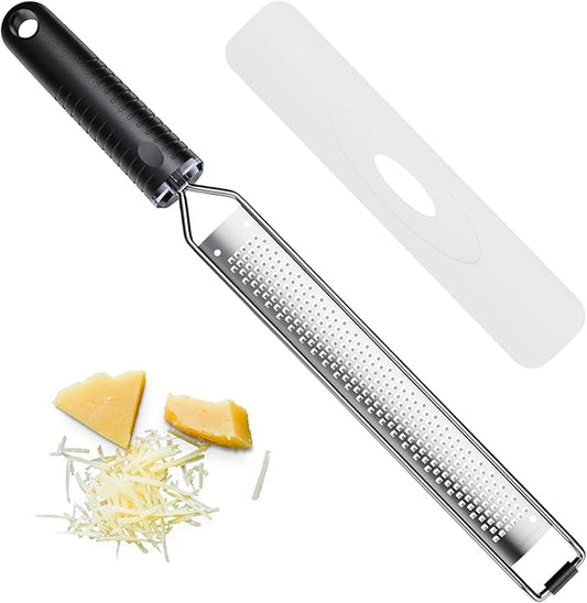 Cheese Grater with Non-Slip Handle, Lemon Zester, Extra Coarse Grater, 15in x 1.4in
