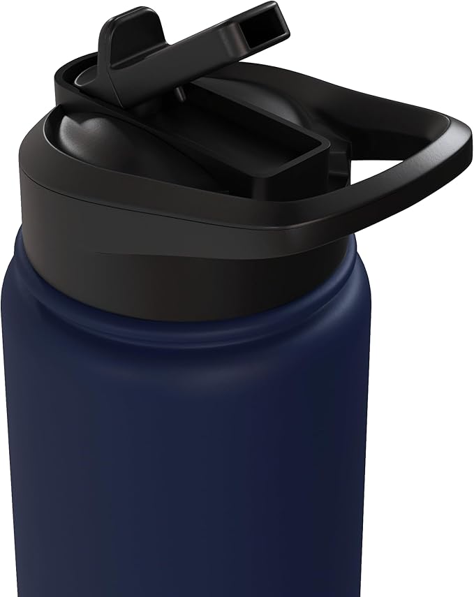 Vampire Dad Who Always Came Back With The Milk Retro Sunset Stainless Steel Insulated Water Bottle