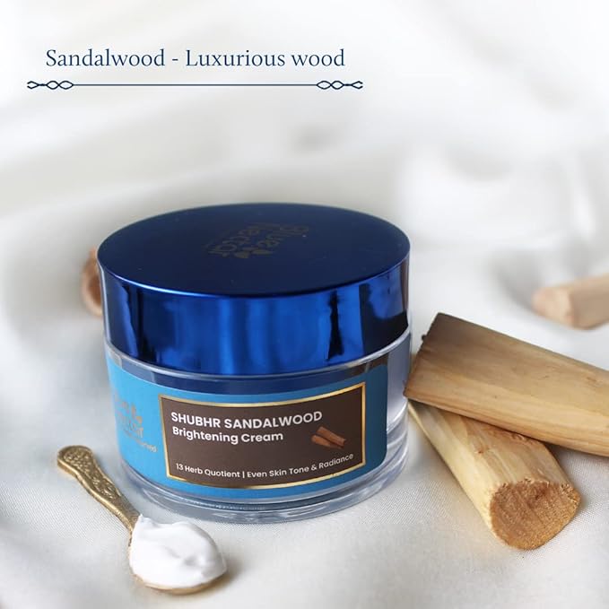 Blue Nectar Daily Moisturizer for Face for Women | Authentic Sandalwood, Turmeric & Manjistha Hydrating Day & Night Cream for Face (13 Herbs, 1.7 Oz)