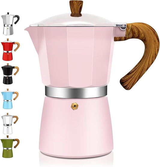 12 Cup Aluminum Espresso Stovetop Moka Pot Express Coffee Maker Percolator Italian Classic Mocha Coffee Machine for Italian and Cuban Cafe Brewing for Home & Camping 600ml 20oz
