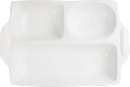 American Atelier Rectangle 3 Section Server, White