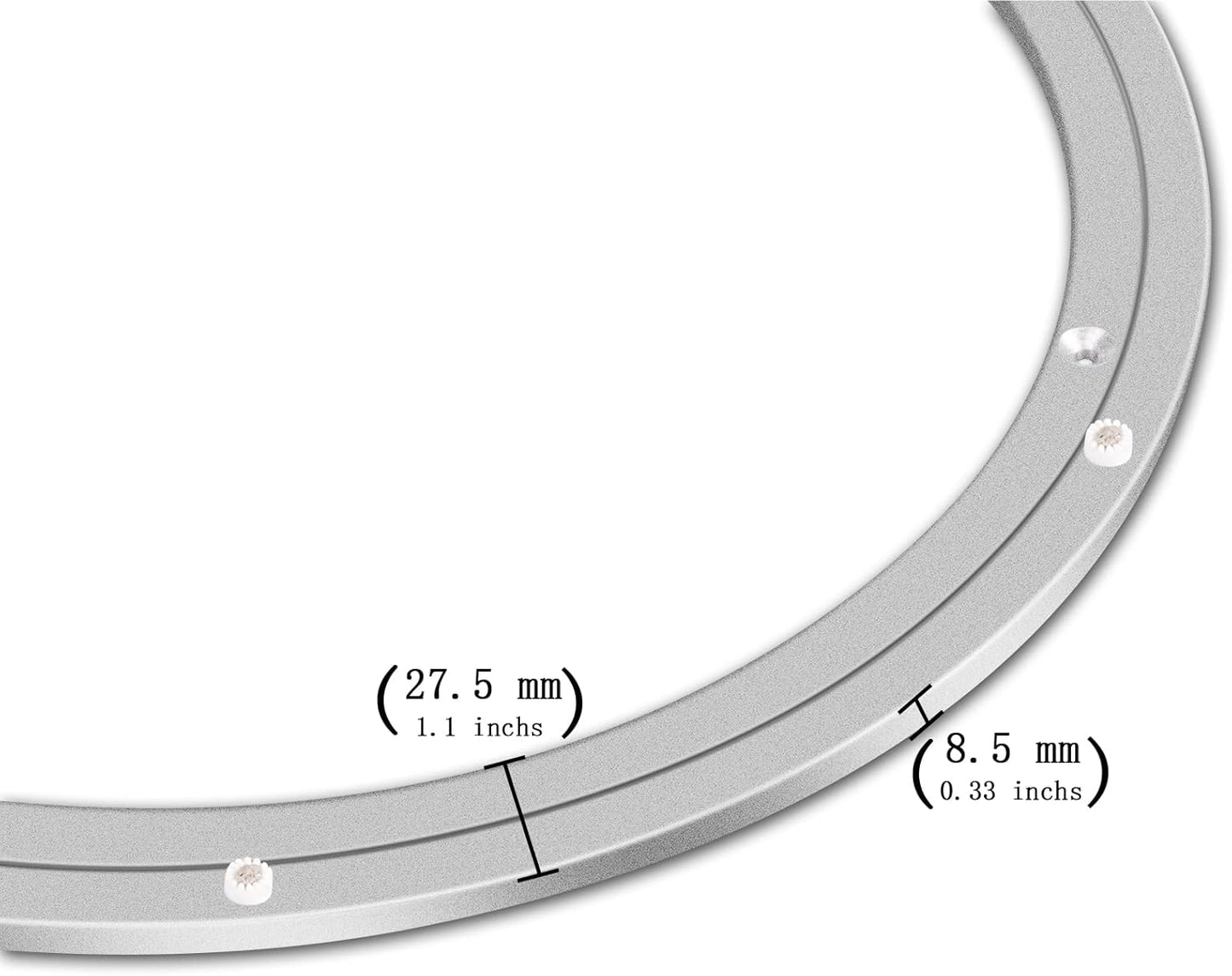 Lazy Susan Hardware Metal Rotating Turntable Bearings Swivel Plate Hardware for Dining-Table and Workbench (16 Inchs) …