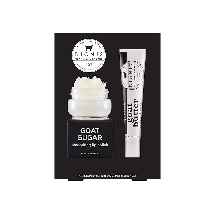 Dionis Lip Care Bundle – Original Sugar Scrub & Overnight Mask + Watermelon Lip Mask & Balm Kit with Goat Milk, Jojoba & Moringa Oils for Smooth, Hydrated Lips