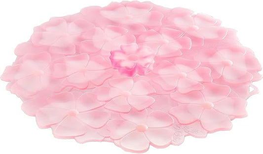 Charles Viancin Silicone Lids - Geranium Silicone Bowl Covers/Airtight Universal Pan Lids (9 Inch Light Pink)