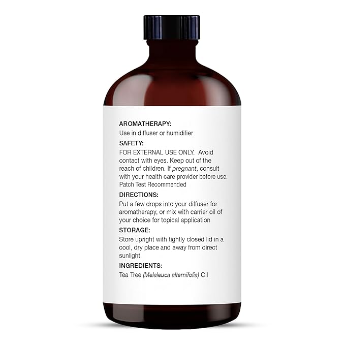 MAJESTIC PURE Tea Tree Essential Oil | 100% Pure and Natural Oil | Therapeutic Grade Essential Oils for Hair Care, Home Diffusers, Skin, Aromatherapy, Massage and Humidifiers | 4 Fl Oz