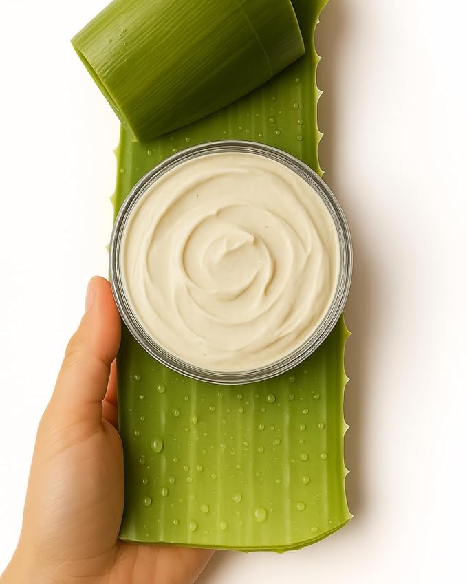 SHIMMER CHEF Grapefruit Glacé Morning Face & Body Balm Organic Skincare with Grapefruit Peel Concentrate Aloe Shea and Mango Butters Hydrates Protects Radiant Shimmery Skin Mood Uplift 2.5 oz