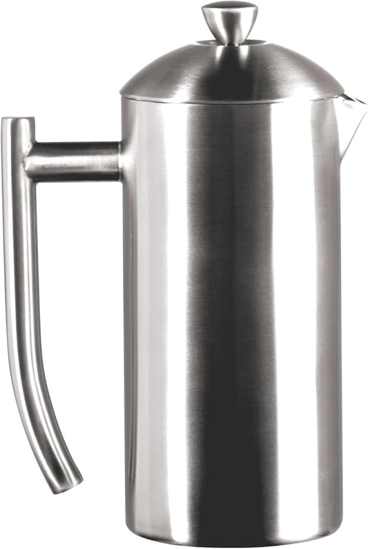 Frieling Double-Wall Stainless Steel Coffee Press - 17 oz - Insulated French Press Coffee Maker for Camping & Travel - Non Plastic Design