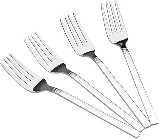 12-Piece Stainless Steel Dessert Forks, Small Fork