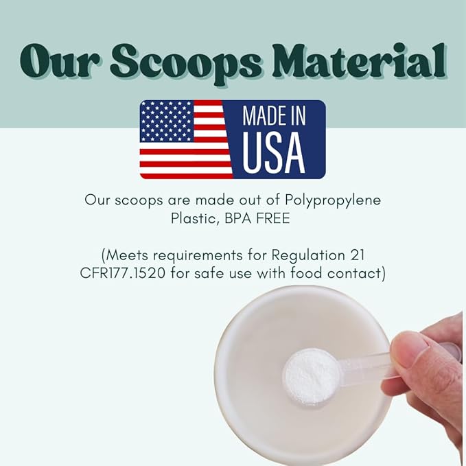 32 mL (32 CC | 1.08 Oz.) Long Handle Scoop for Measuring Coffee, Pet Food, Grains, Protein, Spices and Other Dry Goods (Pack of 10)