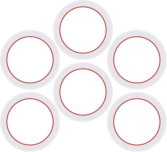 [UPGRADED] Sealing Gasket for Bialetti Moka Express 12 Cups Iconic Stovetop Espresso Maker - 6 PCS Replacement Food Grade Silicone Seal Ring for Aluminum Stovetop Coffee Maker Pots