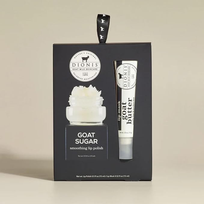 Dionis Lip Care Bundle – Original Sugar Scrub & Overnight Mask + Watermelon Lip Mask & Balm Kit with Goat Milk, Jojoba & Moringa Oils for Smooth, Hydrated Lips