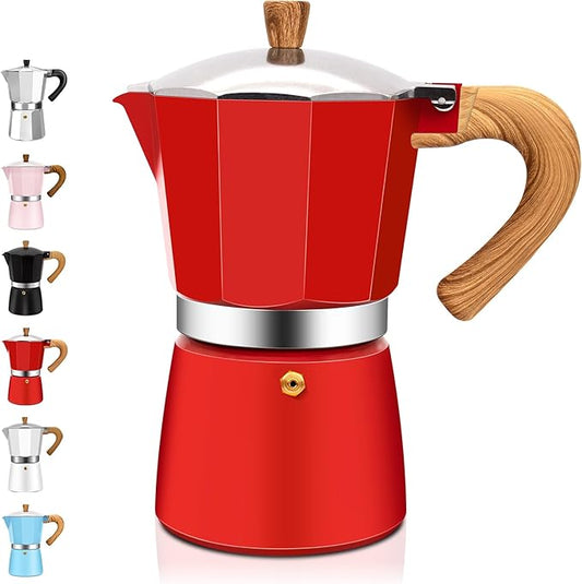 12 Cup Aluminum Espresso Stovetop Moka Pot Express Coffee Maker Percolator Italian Classic Mocha Coffee Machine for Italian and Cuban Cafe Brewing for Home & Camping 600ml 20oz